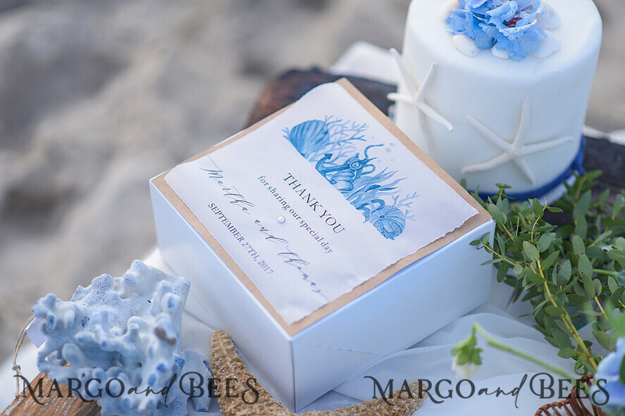beach customised favour Boxes