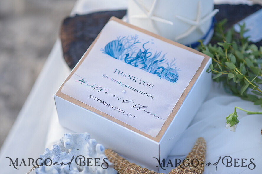 beach customised favour Boxes
