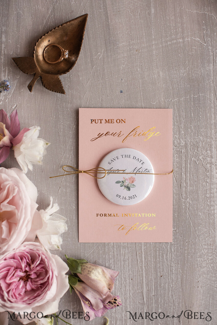 SAVE THE DATES rustic boho magnets Save the date wedding card, modern magnet