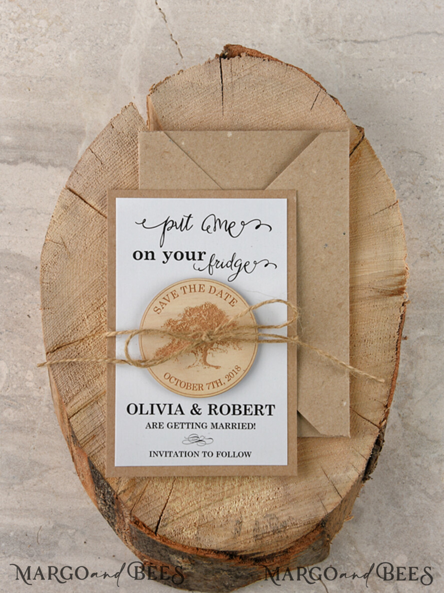 SAVE THE DATES rustic boho magnets Save the date custom wording, modern magnet