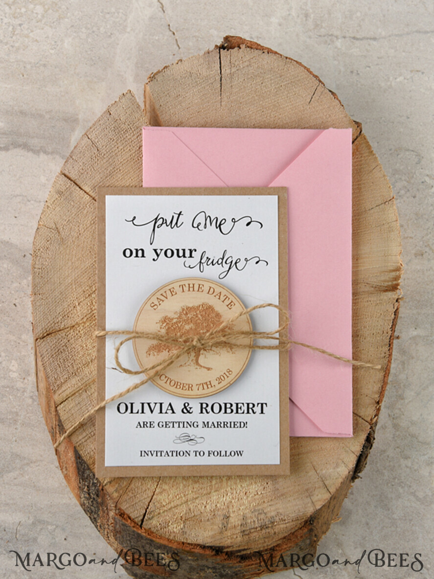 SAVE THE DATES rustic boho magnets Save the date custom wording, modern magnet