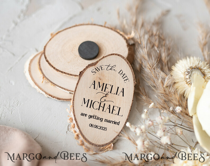 SAVE THE DATES rustic boho magnets Wedding Save The Date Card and wooden slice Magnet, craft Save Our Date wood slice Magnets, Boho save our dates Cards wooden Magnets Cards, boho wedding