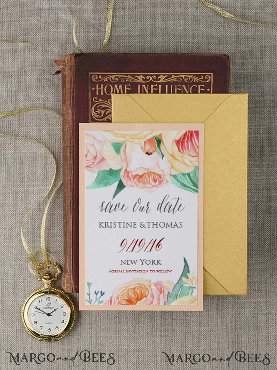 Wedding Save the Date online, pastel