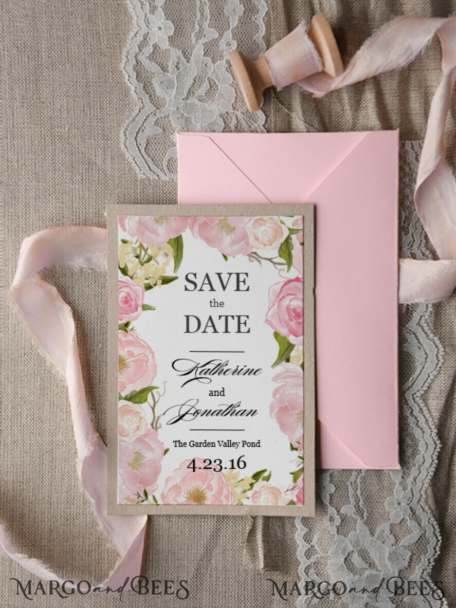 Wedding Save the Date card, modern