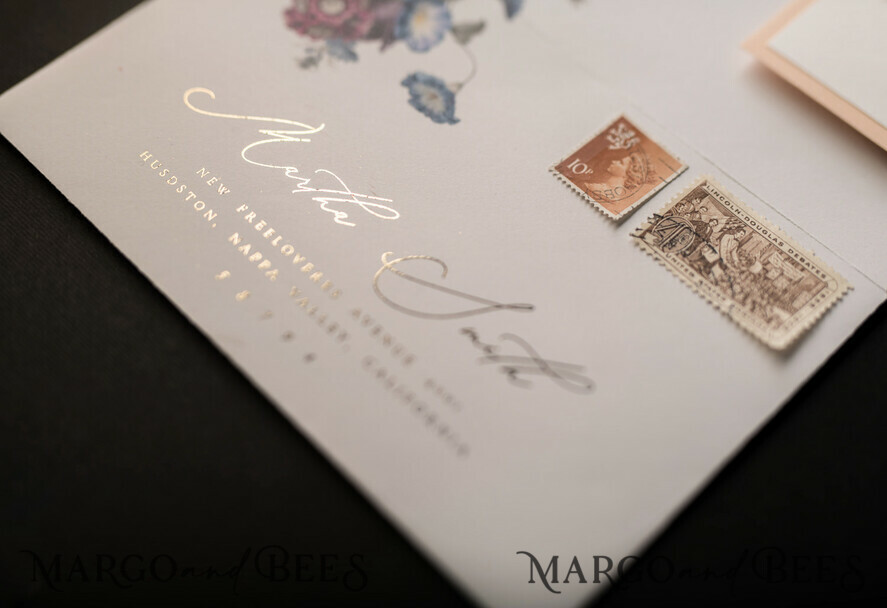 SAVE THE DATES watercolor Personalised Save the Date elegant