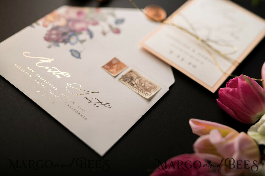 SAVE THE DATES watercolor Personalised Save the Date elegant