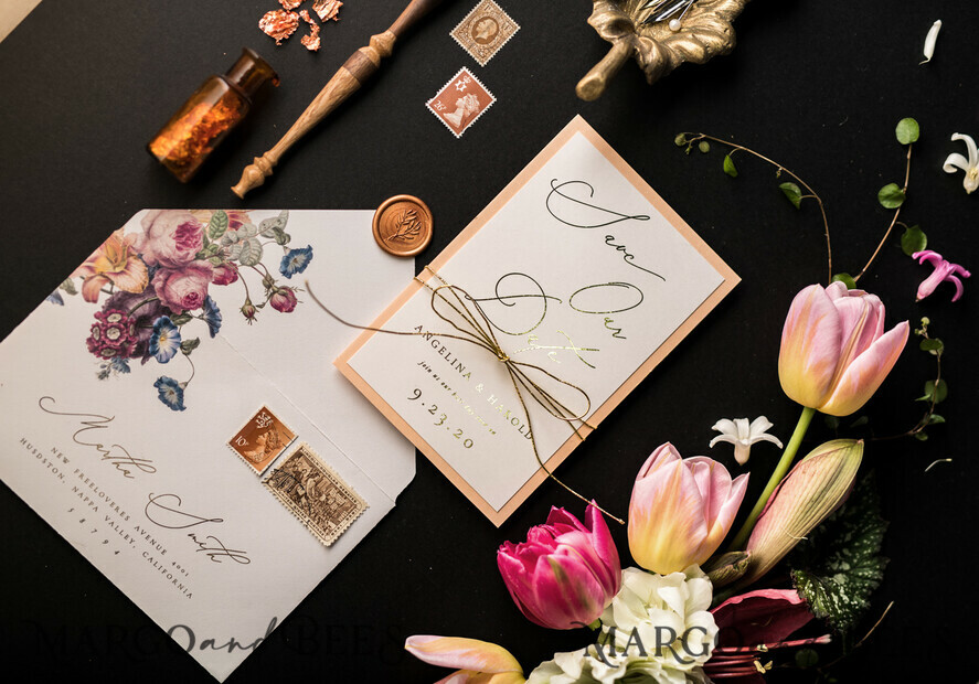 SAVE THE DATES watercolor Personalised Save the Date elegant