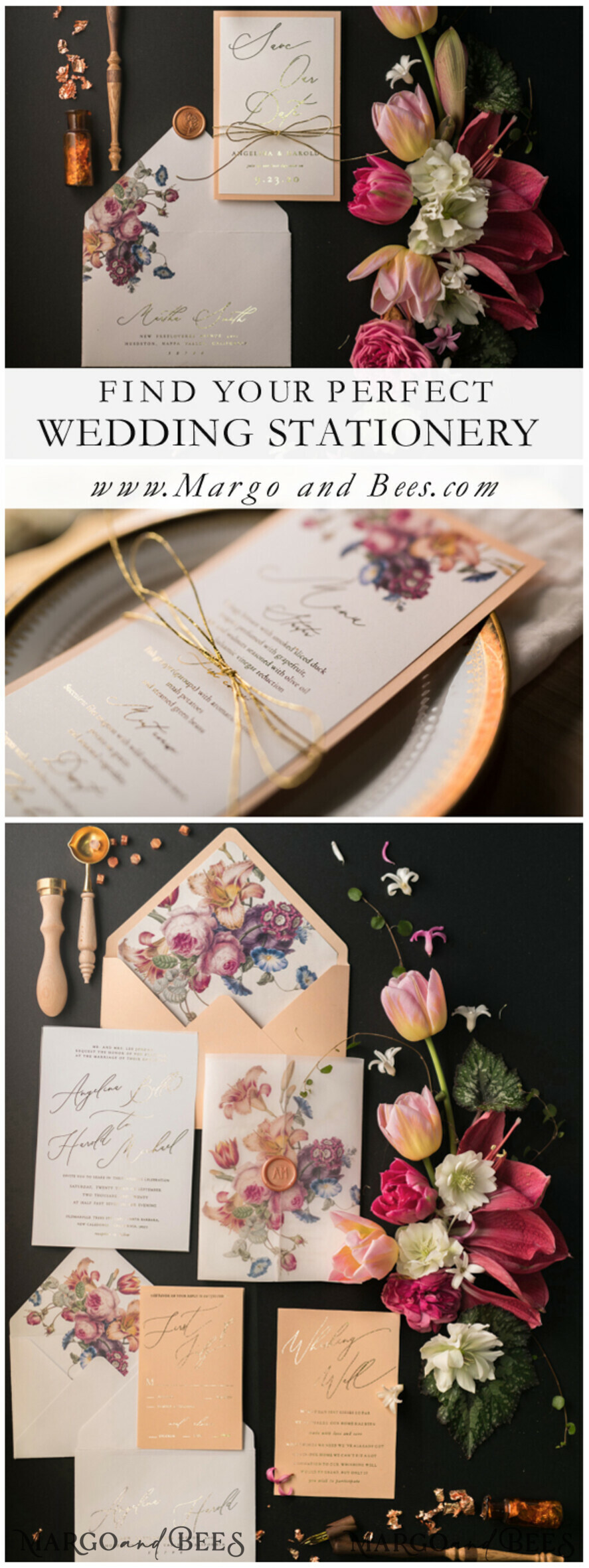 SAVE THE DATES watercolor Personalised Save the Date elegant