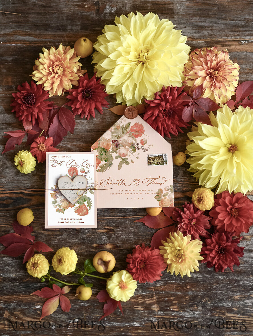 SAVE THE DATES watercolor Save the Date magnets elegant