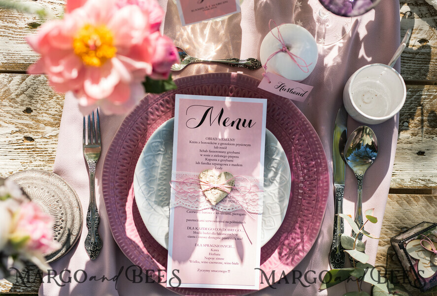 MENU & PROGRAMS rustic and lace Rustic Wedding Menu with Lace, Barn Wedding Dinner Menu, Eco Romantic Personalized Cards with Wooden Heart, Kraft Wedding Menu, Simple Rustic Lace Wedding Menu, Elegant Pink Wedding Menu Cards
