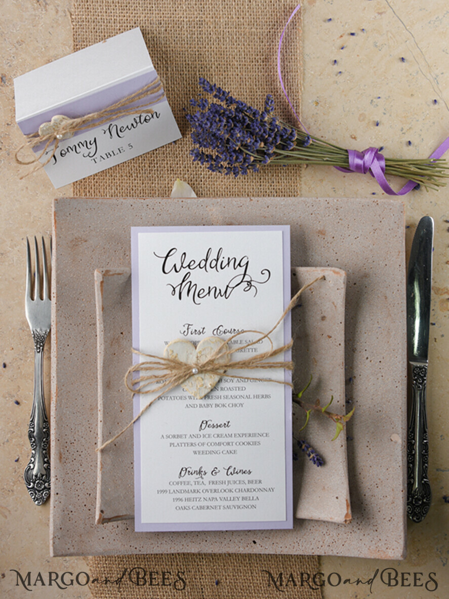 MENU & PROGRAMS rustic and lace Rustic Wedding Menu with Twine, Barn Wedding Dinner Menu, Eco Romantic Personalized Cards with Wooden Heart, Kraft Wedding Menu, Simple Rustic Burlap Wedding Menu, Elegant Wedding Menu Cards
