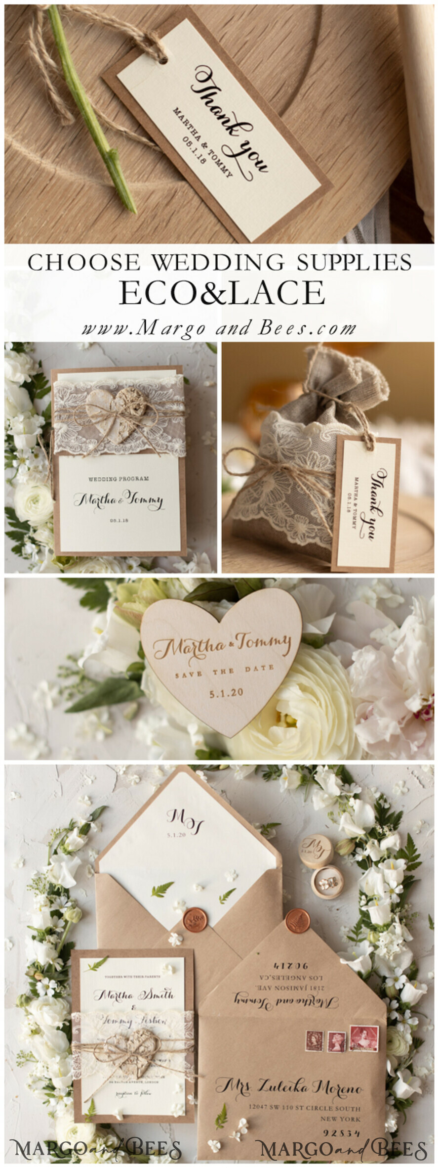 MENU & PROGRAMS rustic and lace Rustic Wedding Program with Lace, Barn Wedding Program, Eco Romantic Personalized Cards with Wooden Heart, Simple Rustic Lace Wedding Program, Elegant Booklet Ecru Wedding Cards