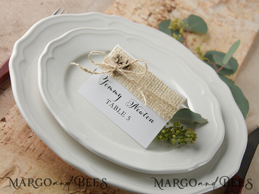 PLACE CARDS / TABLE CARDS rustic and lace acrylic escort cards, rustic