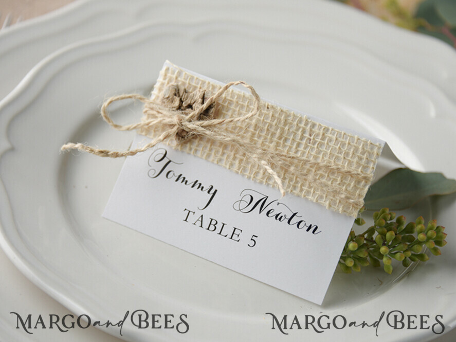 PLACE CARDS / TABLE CARDS rustic and lace acrylic escort cards, rustic