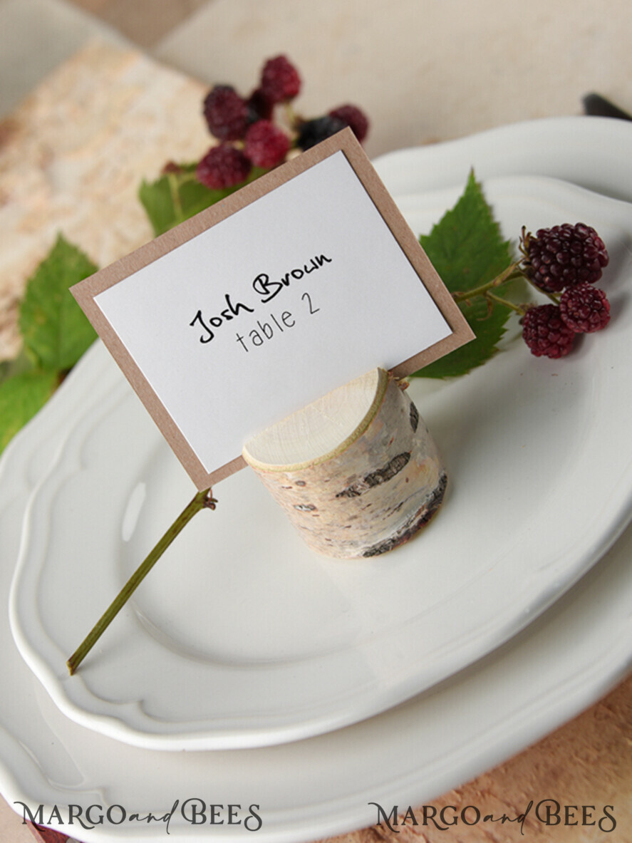 PLACE CARDS / TABLE CARDS rustic and lace Romantic Eco Brown Wedding Place Cards, White Name Place Cards, White and Eco Rustic Wedding Stationery, Elegant Rustic Wedding Place Cards, Editable Wording