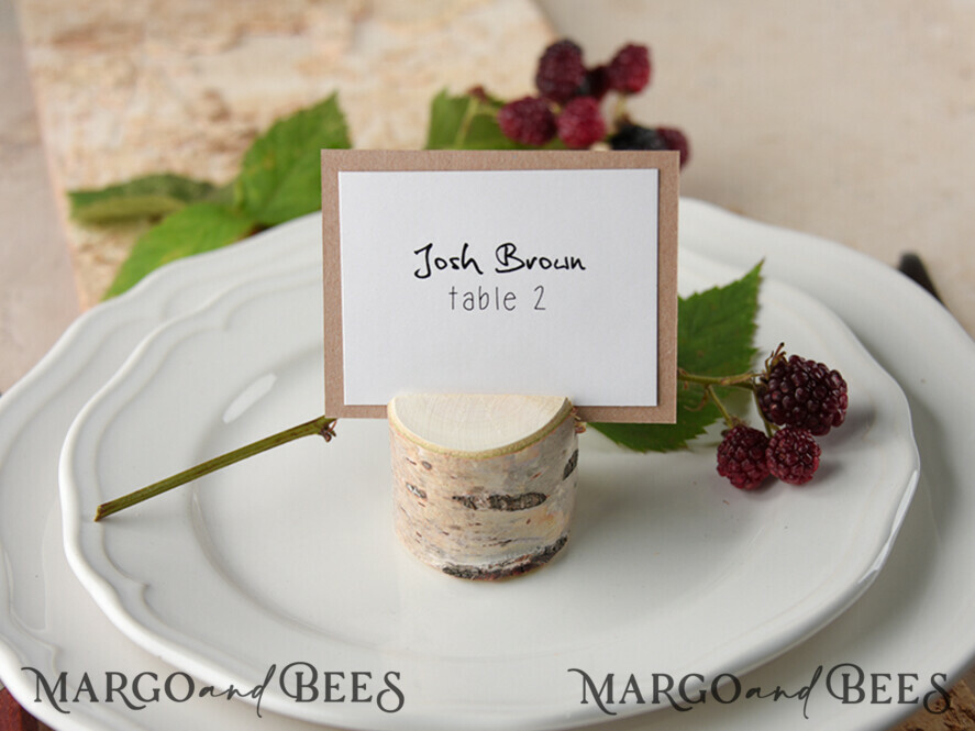 PLACE CARDS / TABLE CARDS rustic and lace Romantic Eco Brown Wedding Place Cards, White Name Place Cards, White and Eco Rustic Wedding Stationery, Elegant Rustic Wedding Place Cards, Editable Wording