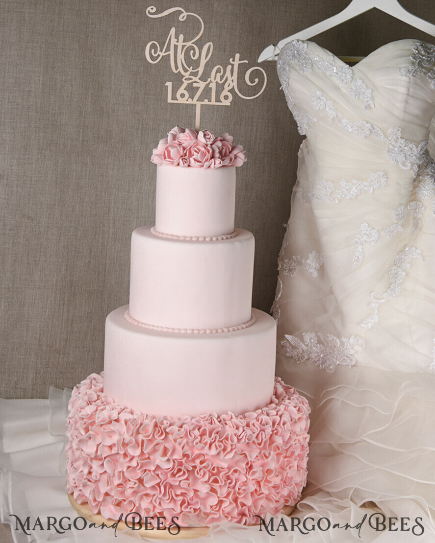 CAKE TOPPER wood cake topper, wooden cake topper