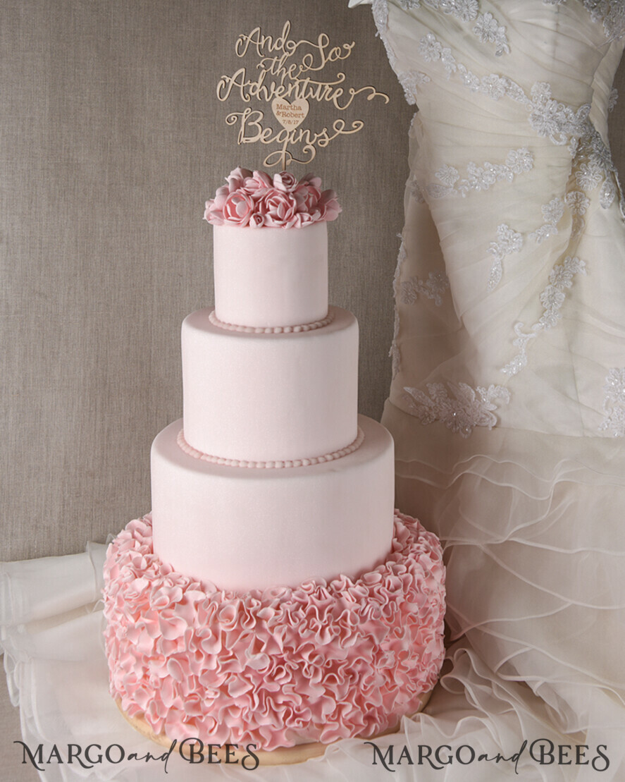 CAKE TOPPER wood cake topper, wooden cake topper