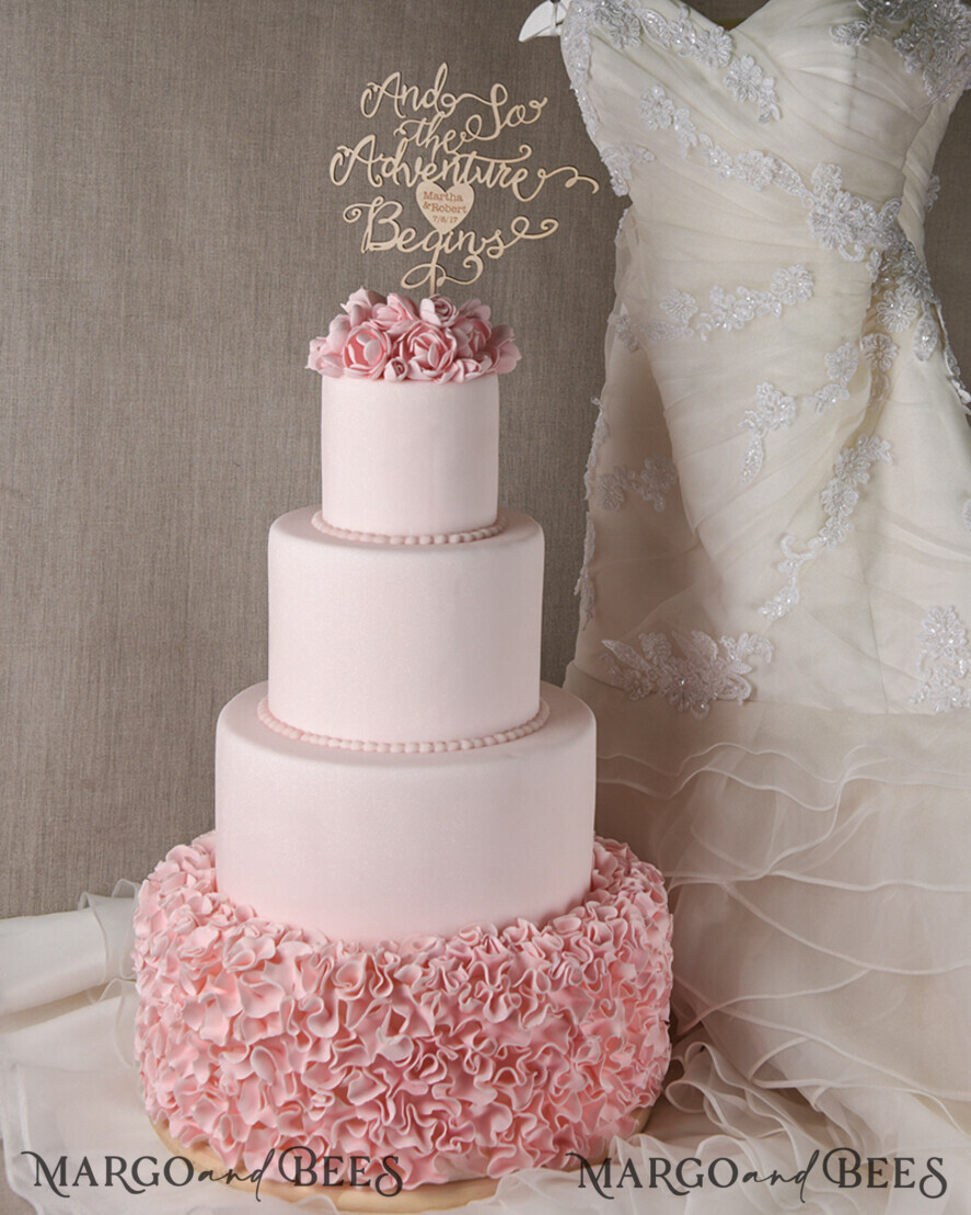 CAKE TOPPER wood cake topper, wooden cake topper