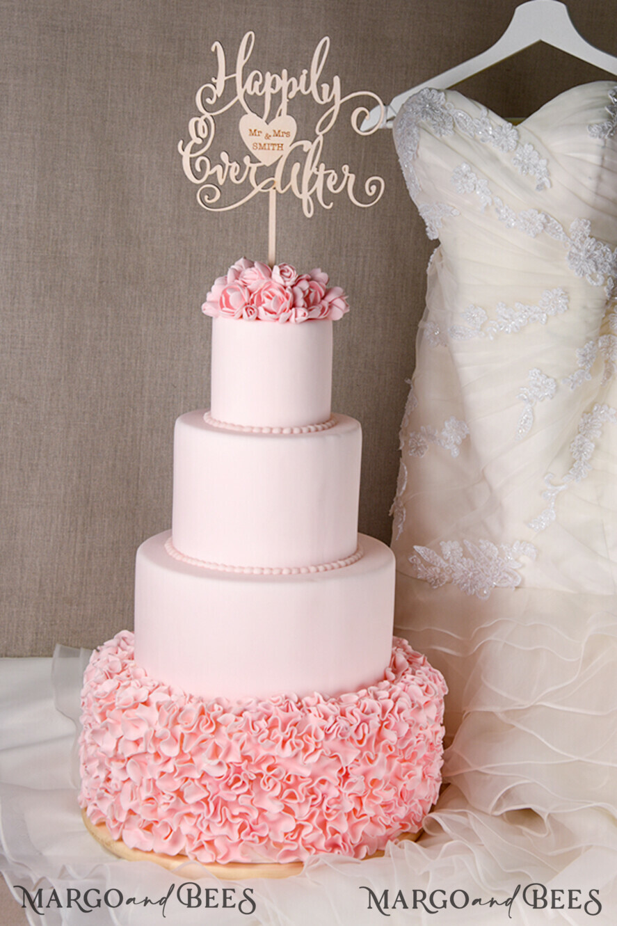 CAKE TOPPER wood cake topper, wooden cake topper