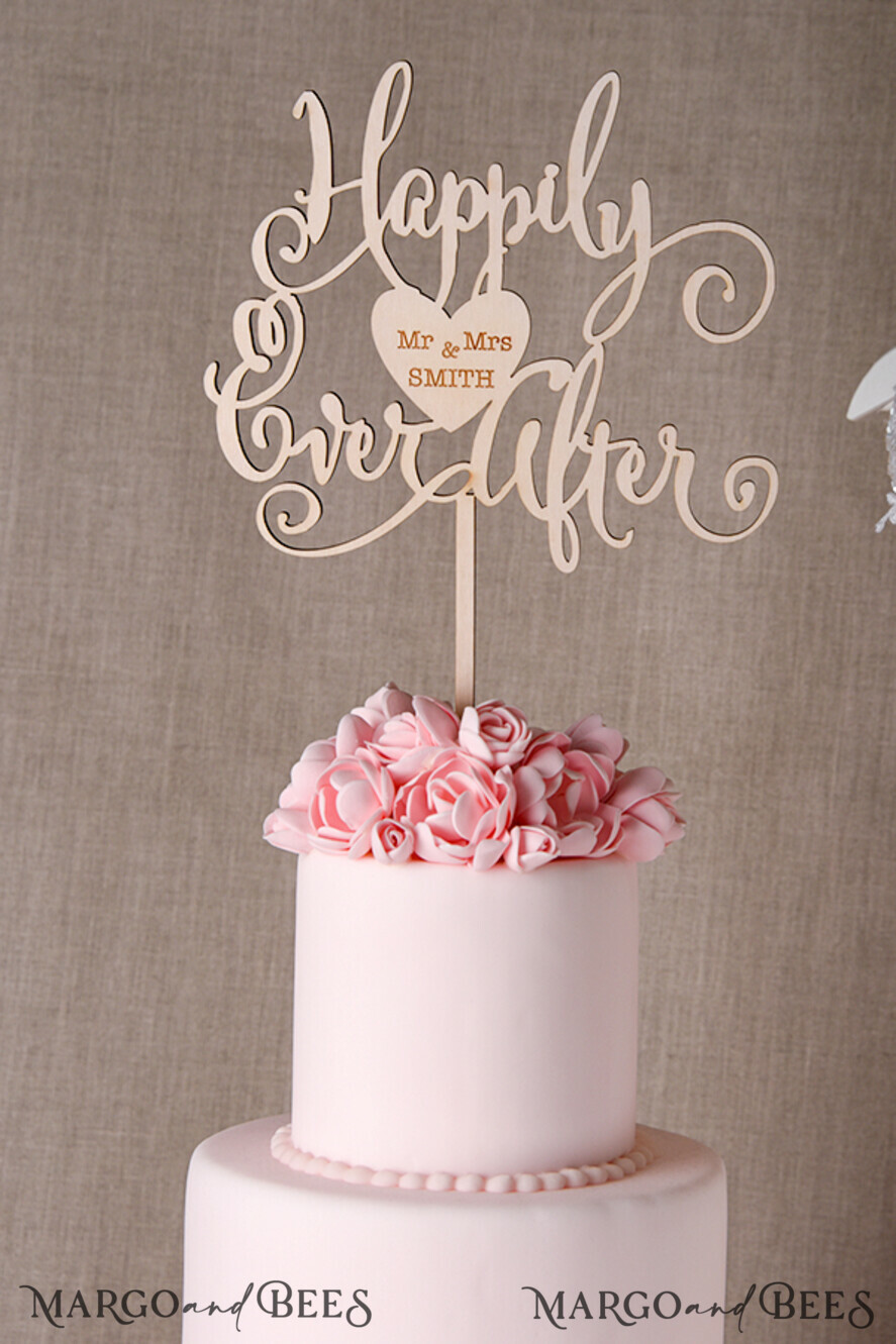 CAKE TOPPER wood cake topper, wooden cake topper