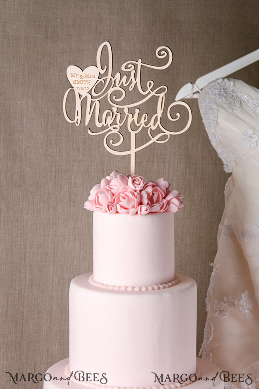 CAKE TOPPER wood topper, wooden cake topper