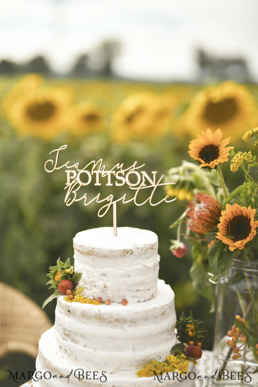 CAKE TOPPER wood wedding cake topper, lasercut wooden cake topper