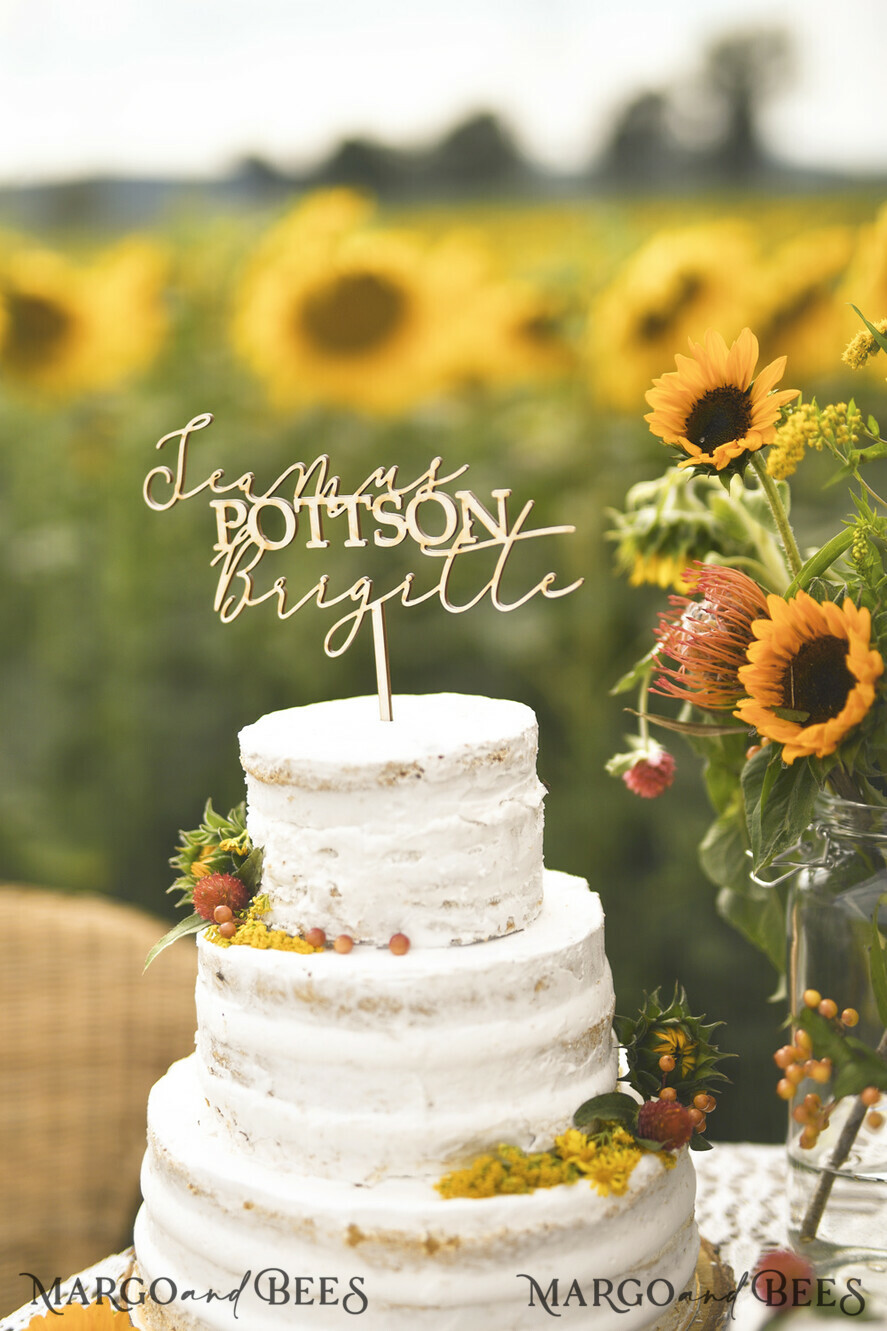 CAKE TOPPER wood wedding cake topper, lasercut wooden cake topper