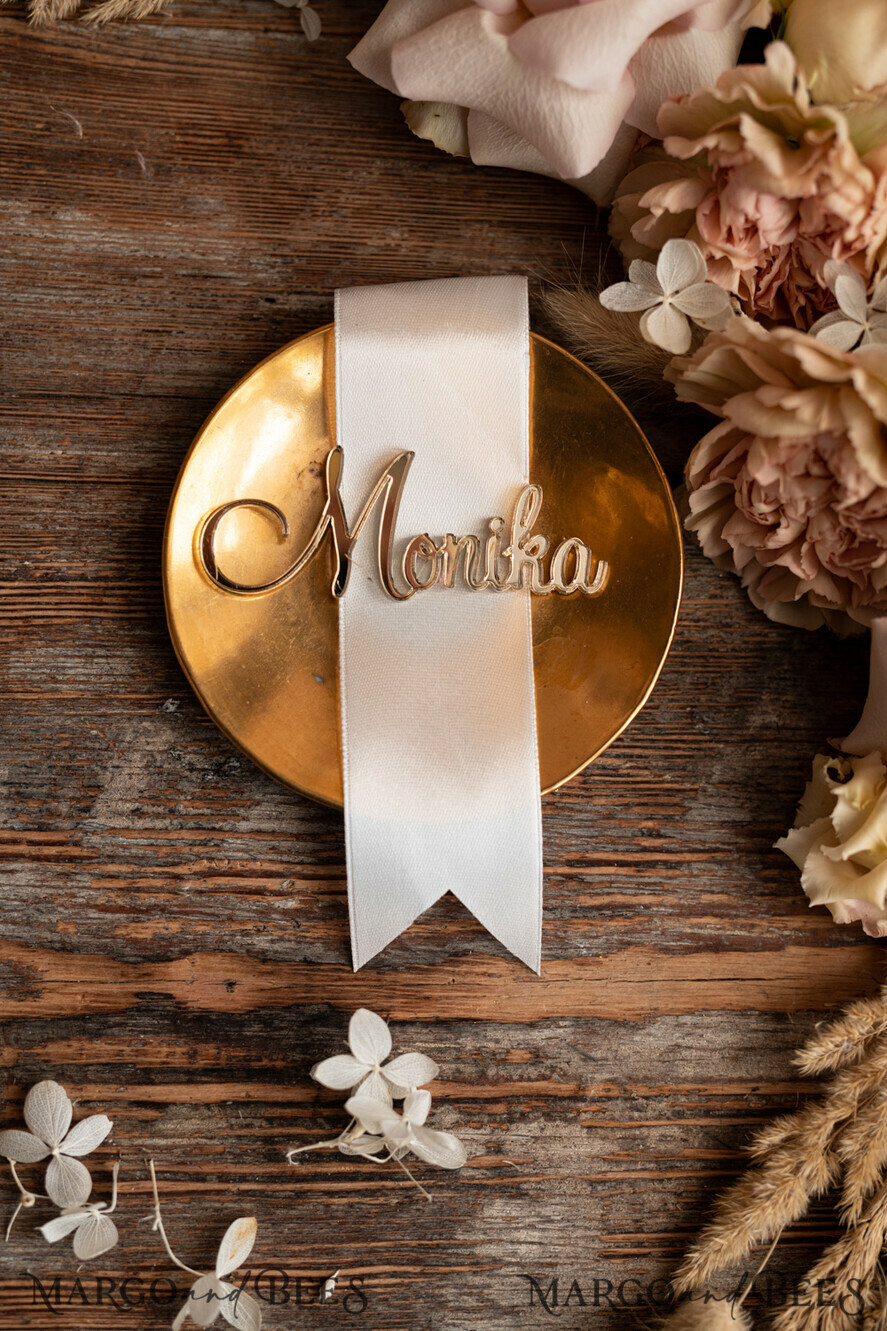 PLACE CARDS / TABLE CARDS Luxury Premium Glitter/ Gold/ Silver/ Rose Gold Gold Acrylic Place Cards, 3D Gold Luxurious Wedding Seating Name Card, Golden Acrylic Name Cards for Your Wedding Tables, Editable Custom Wording Escort Cards