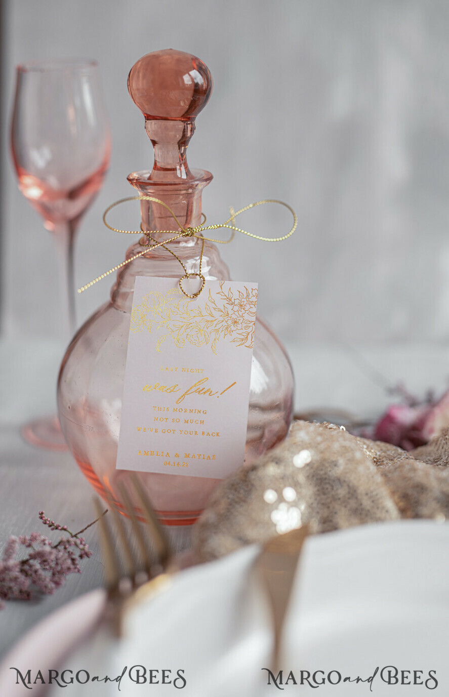 glitter prosecco label
