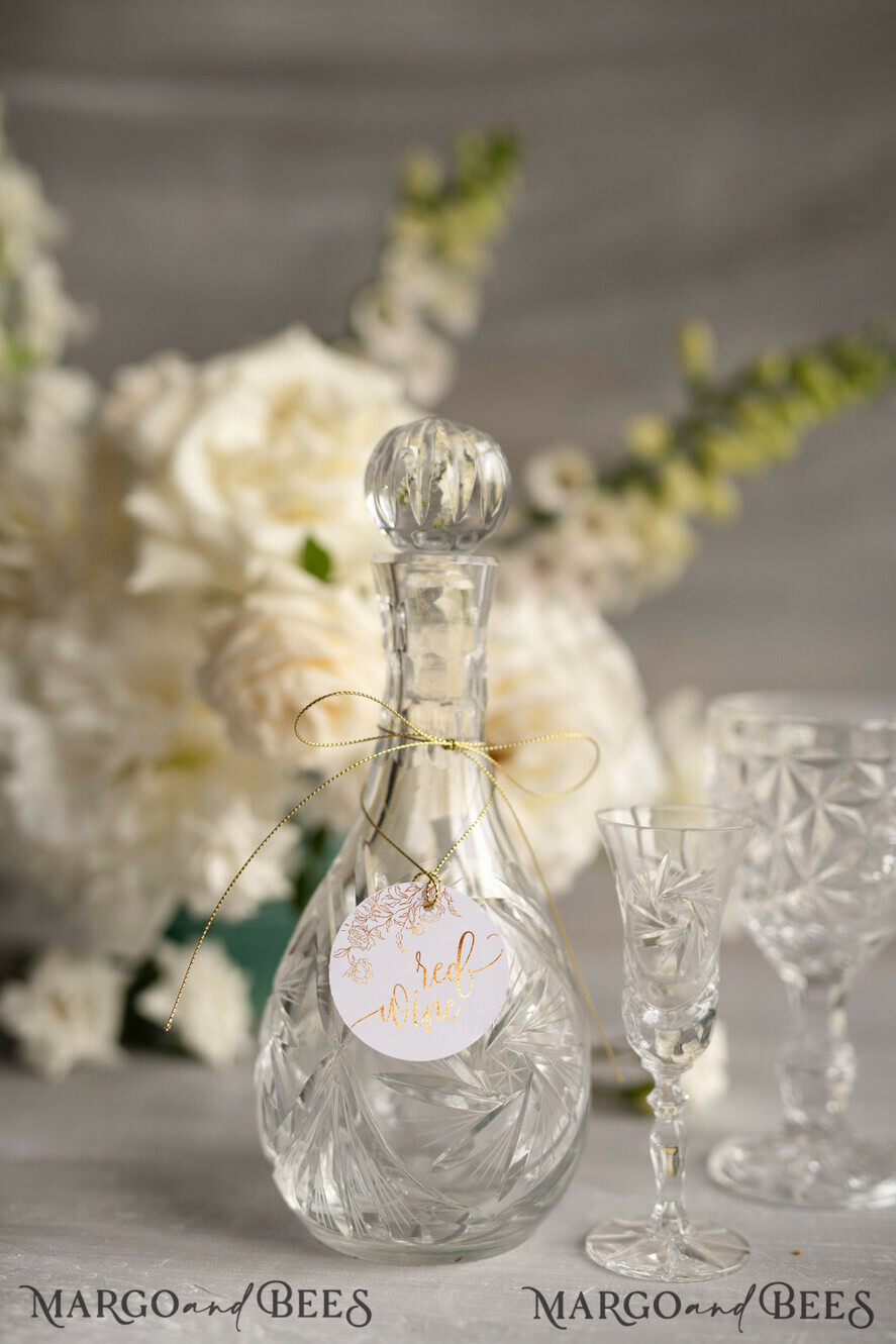 DRINKS LABELS glitter prosecco label