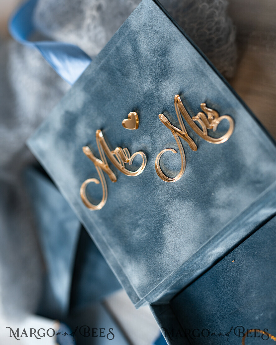 RING BEARER BOXES & PILLOWS Velvet ring box for wedding ceremony Dusty Blue Golden velvet Wedding Ring Box for ceremony, Ring Box for Wedding Ceremony 3 rings velvet, Boho Glam Wedding Ring Boxes his hers, Luxury Velvet Ring box double Custom Colors