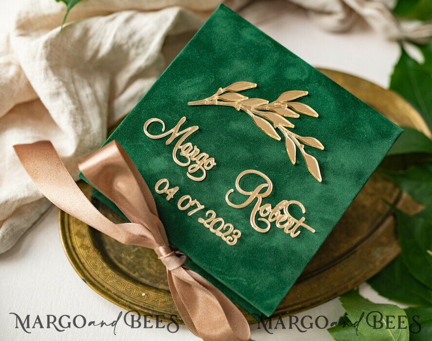 RING BEARER BOXES & PILLOWS Velvet ring box for wedding ceremony green Golden velvet Wedding Ring Box for ceremony, Ring Box for Wedding Ceremony 3 rings velvet, Boho Glam Wedding Ring Boxes his hers, Luxury Velvet Ring box double Custom Colors