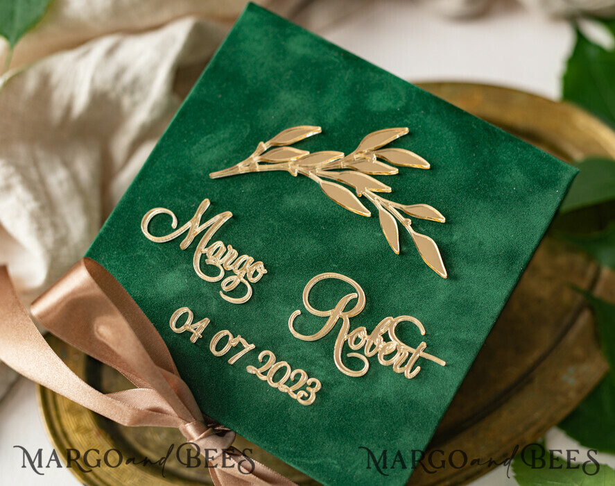 RING BEARER BOXES & PILLOWS Velvet ring box for wedding ceremony green Golden velvet Wedding Ring Box for ceremony, Ring Box for Wedding Ceremony 3 rings velvet, Boho Glam Wedding Ring Boxes his hers, Luxury Velvet Ring box double Custom Colors