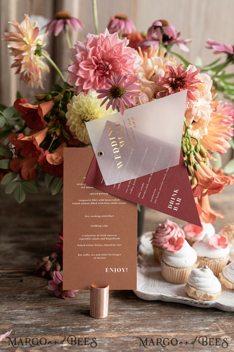 MENU & PROGRAMS glitter/ luxury premium menu gold