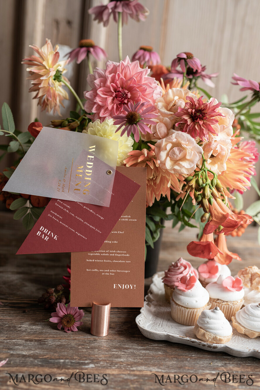 MENU & PROGRAMS glitter/ luxury premium menu gold