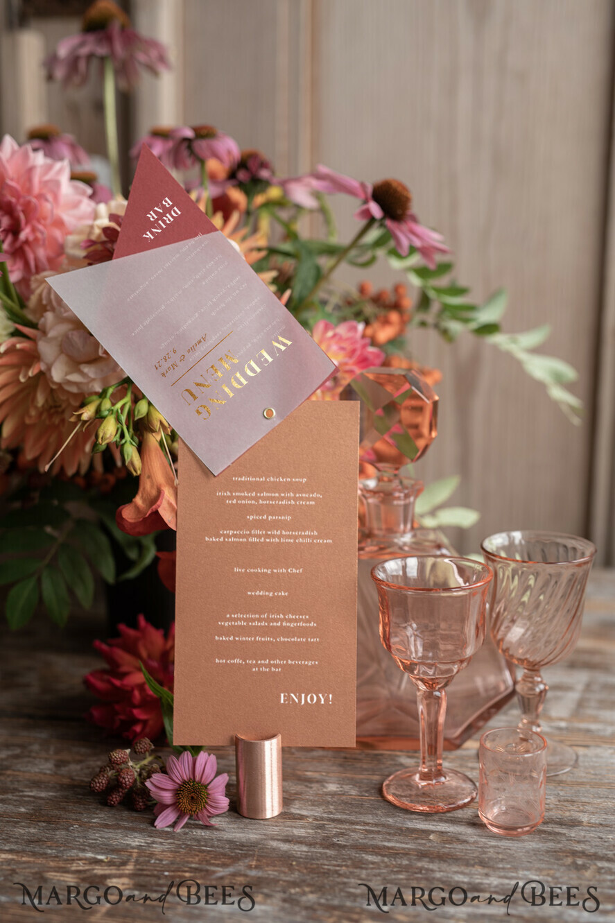 MENU & PROGRAMS glitter/ luxury premium menu gold