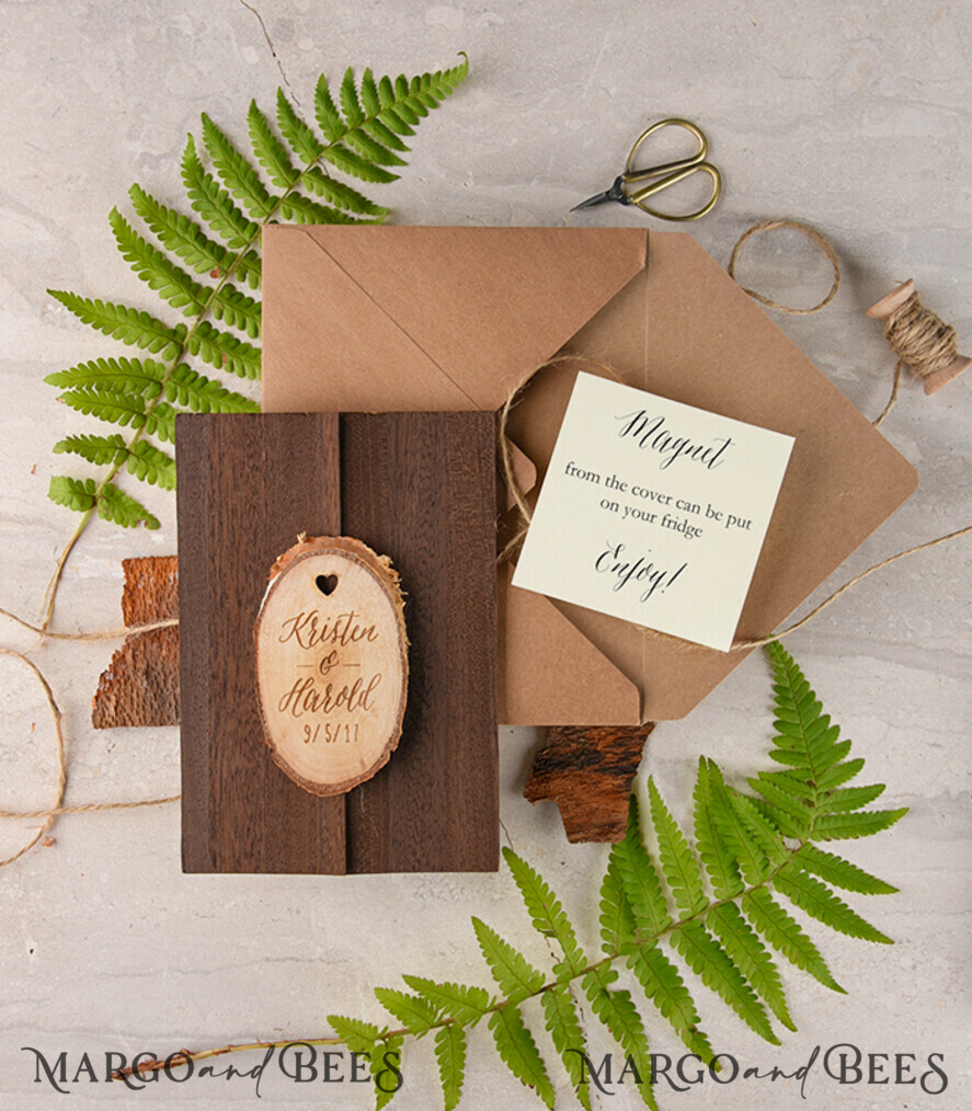 Wedding invitations online, custom magnet stationery