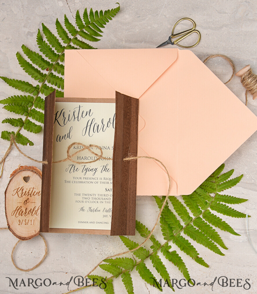 Wedding invitations handmade, fridge magnet invites