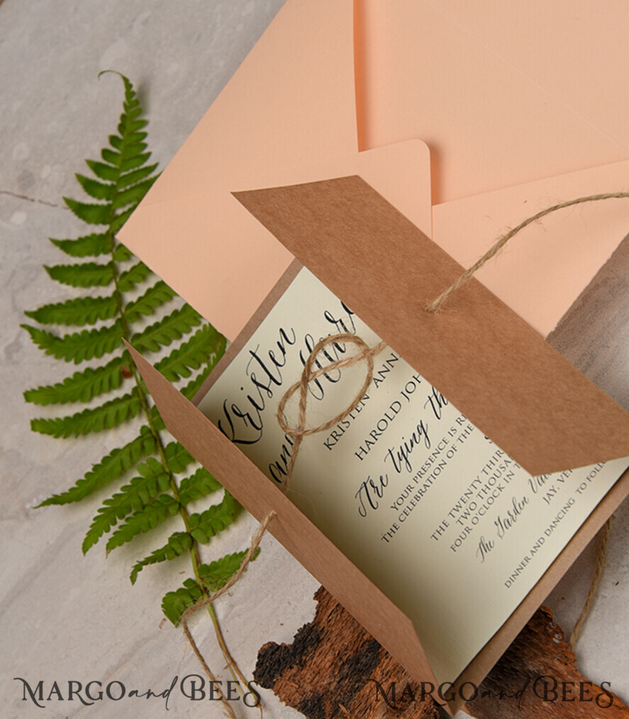 Beautiful wedding invitations, fridge magnet invites