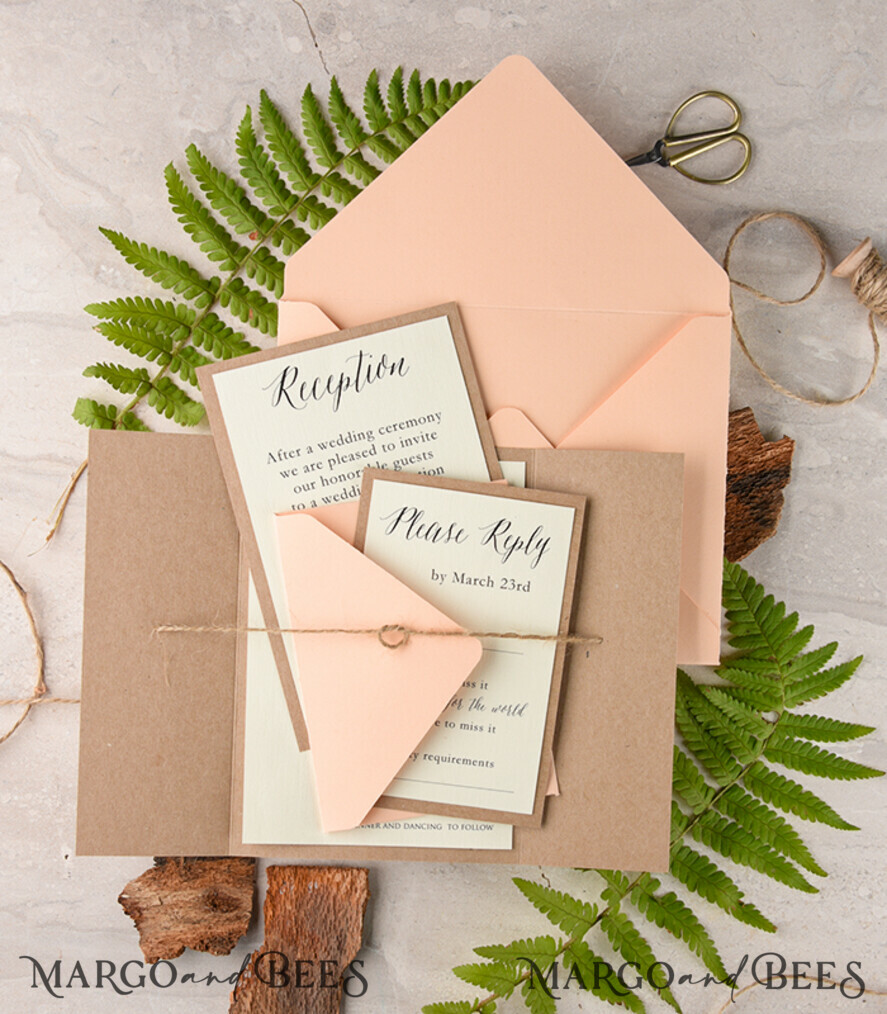 Beautiful wedding invitations, fridge magnet invites