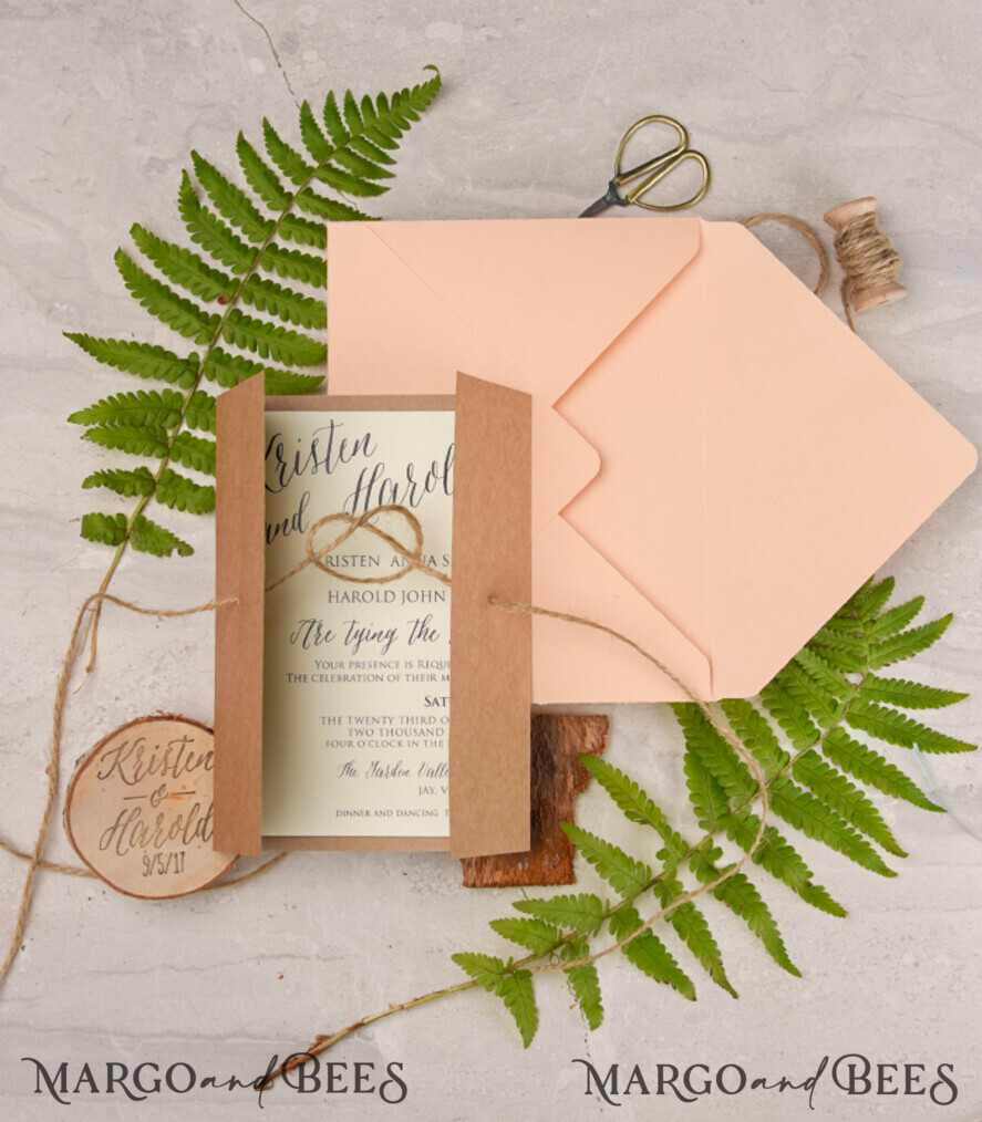 Beautiful wedding invitations, fridge magnet invites