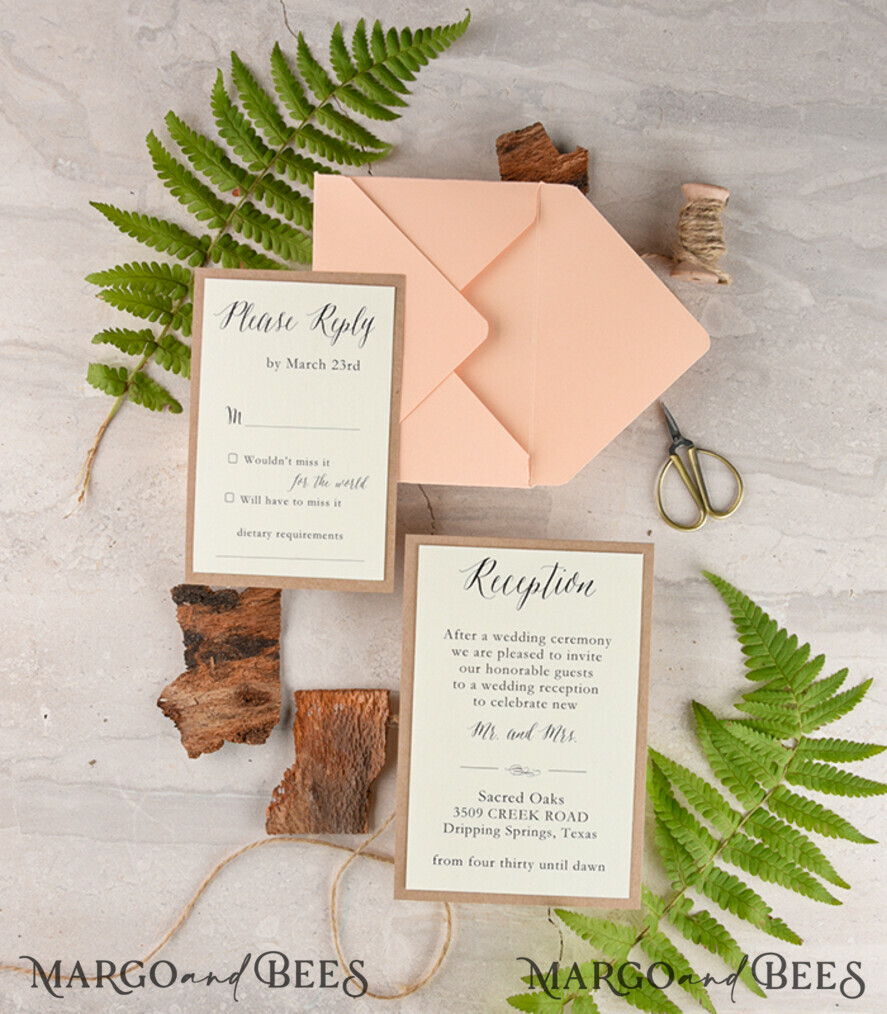 Beautiful wedding invitations, fridge magnet invites