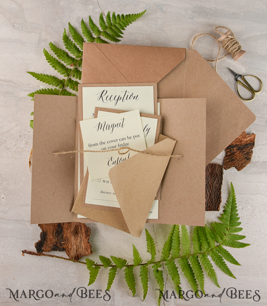 The wedding invitations card, custom magnet stationery
