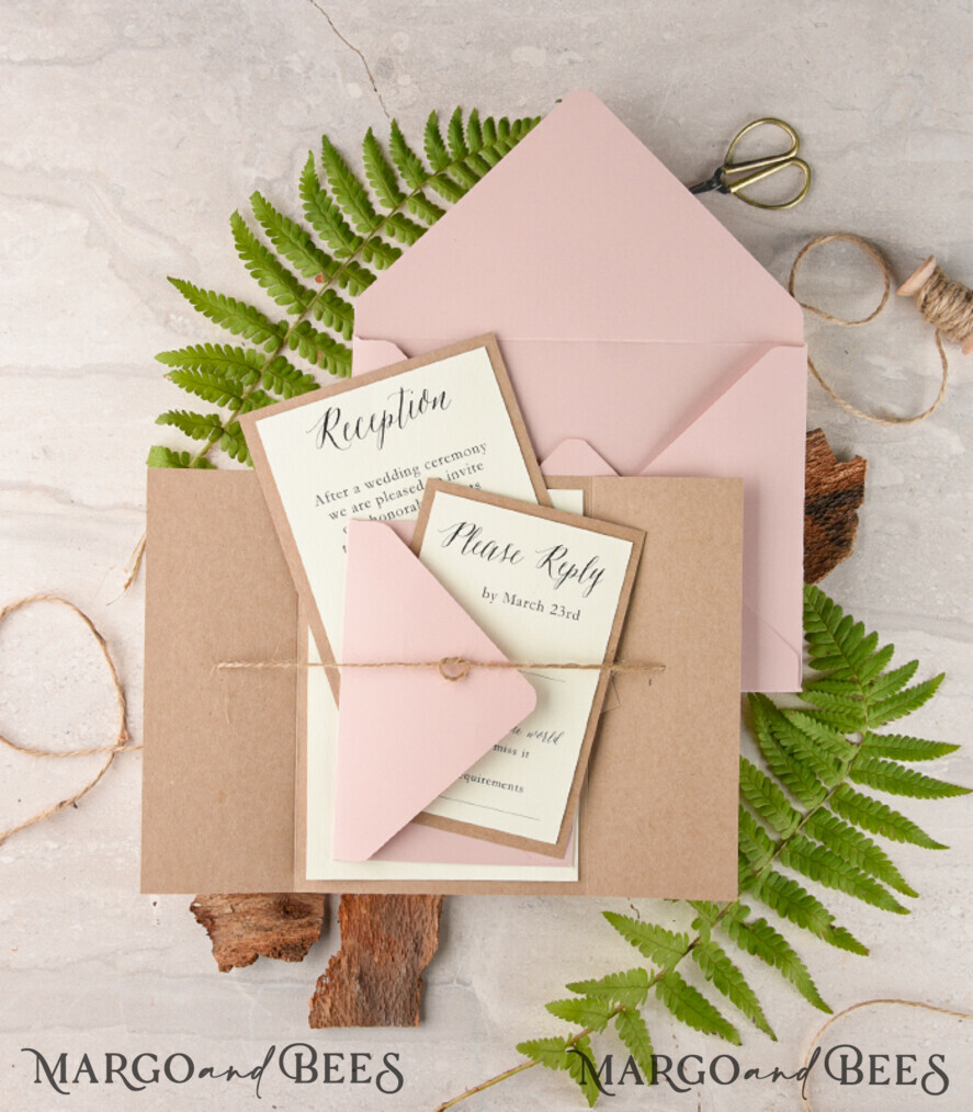 Personalised wedding invitation, wooden magnet invites