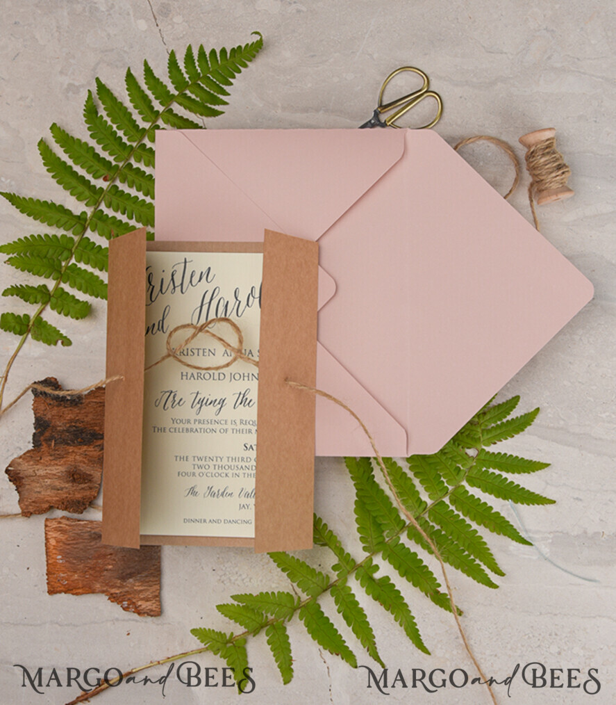 Personalised wedding invitation, wooden magnet invites