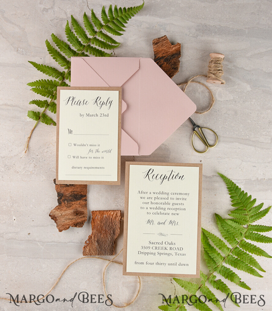 Personalised wedding invitation, wooden magnet invites
