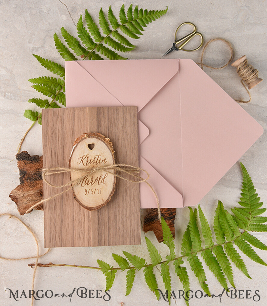 Wedding invitations suite, custom magnet stationery