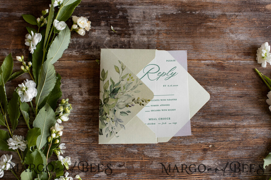 WEDDING INVITATIONS Modern Invites Floral Cards Olive wedding invitations, wedding invitations with olives, olive, olive leaves, floral wedding invitations, modern wedding invitations, vellum wedding invitations, vellum envelope, green wedding invitations, elegant wedding invitations, italian wedding invitations, italian style, italian romance, destination wedding, destination wedding invitations, greenery, pastel flowers, calligraphy, olive wedding cards, olive wedding accessories