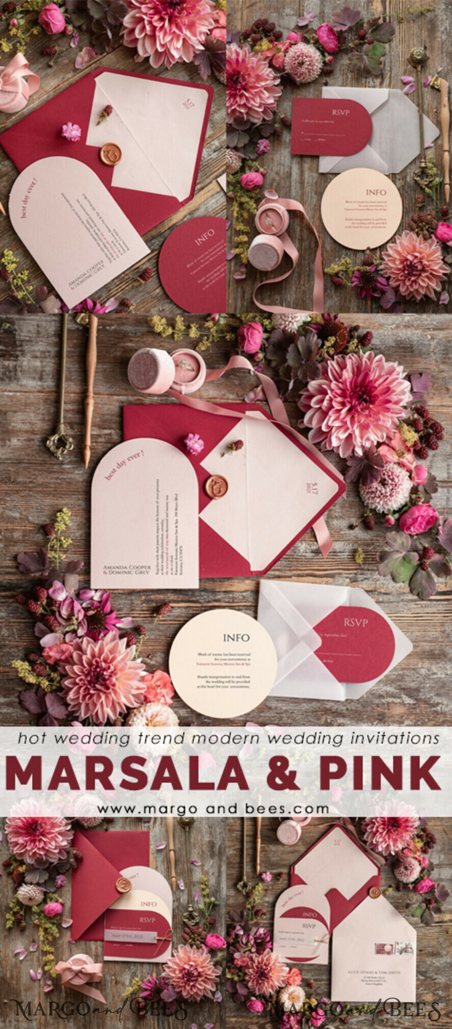 WEDDING INVITATIONS Modern Invites Floral Cards Geometric wedding invitations, geometric wedding cards, red wedding cards, marsala wedding invitations, red wedding invitations, ivory wedding invitations, red and ivory wedding invitations, ivory wedding stationery, ivory wedding accessories, oval wedding invitations, circle wedding cards, circle cards, ecru wedding invitations, modern wedding invitations, floral wedding invitations, elegant wedding invitations, vellum, vellum envelope